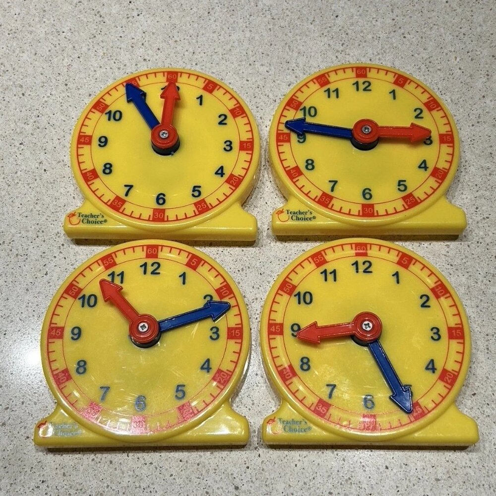 PackLearn How to Tell Time Teaching Clock - Mini 4" Class